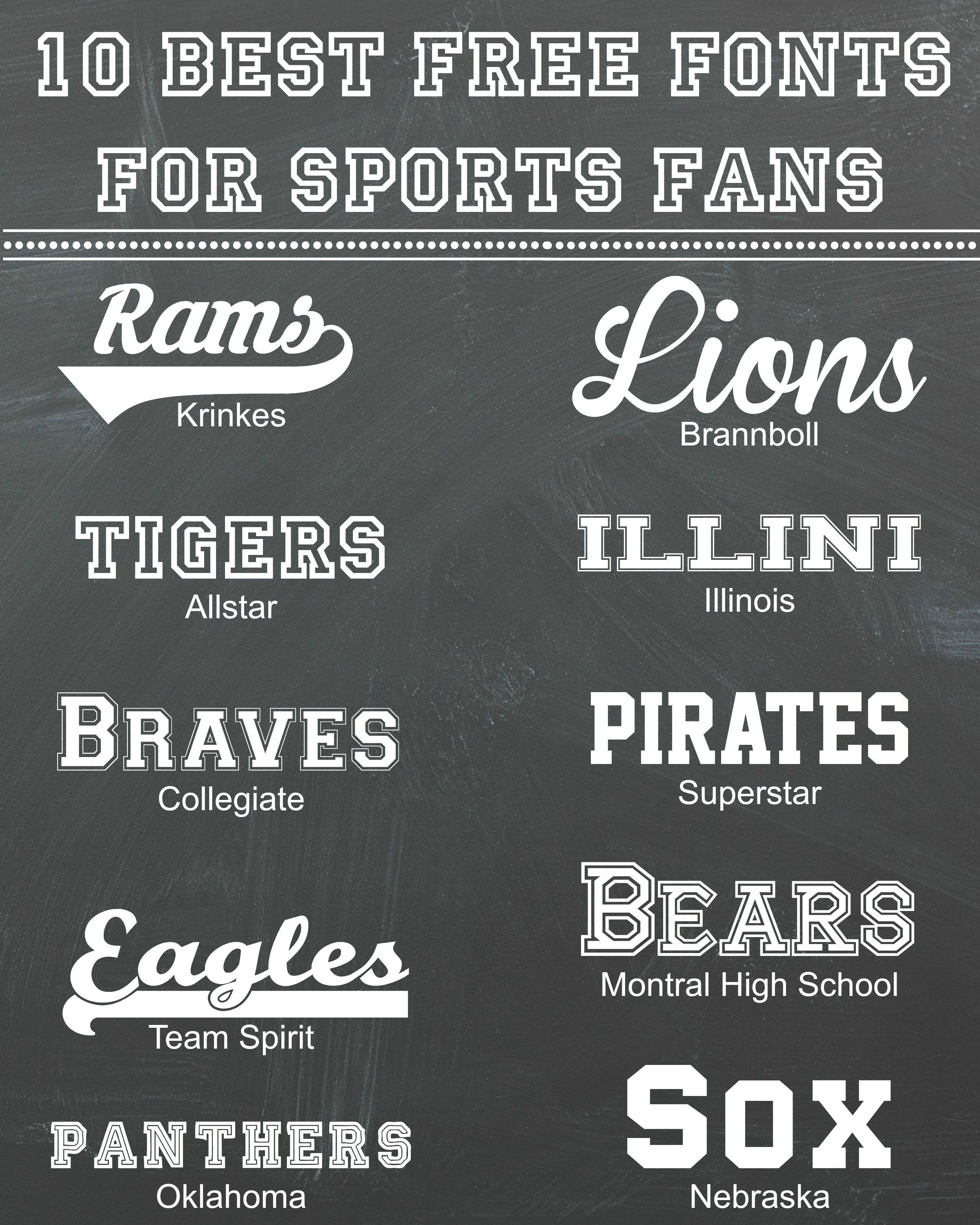 Free Fonts For Sports Jerseys